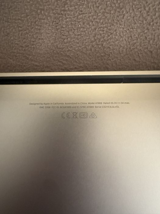 MacBook Pro 13 2019 i7 / 512Gb / 16Gb / 257 циклів,  (А1989)