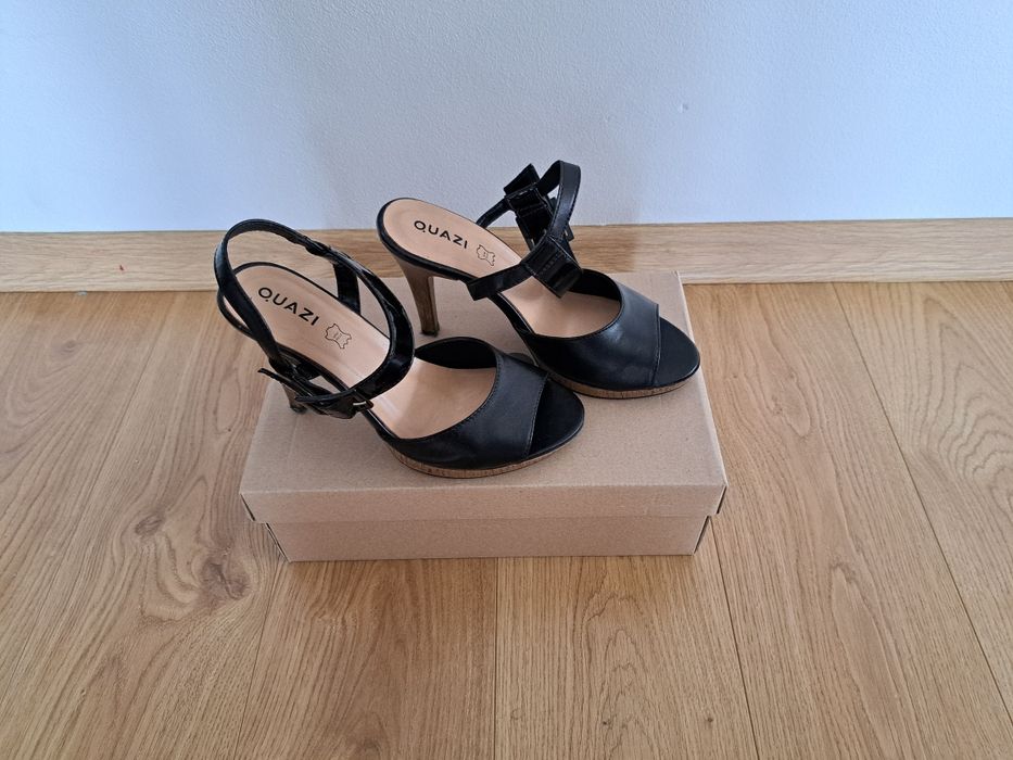 Czarne buty skórzane szpilki Quazi rozmiar 37, CCC