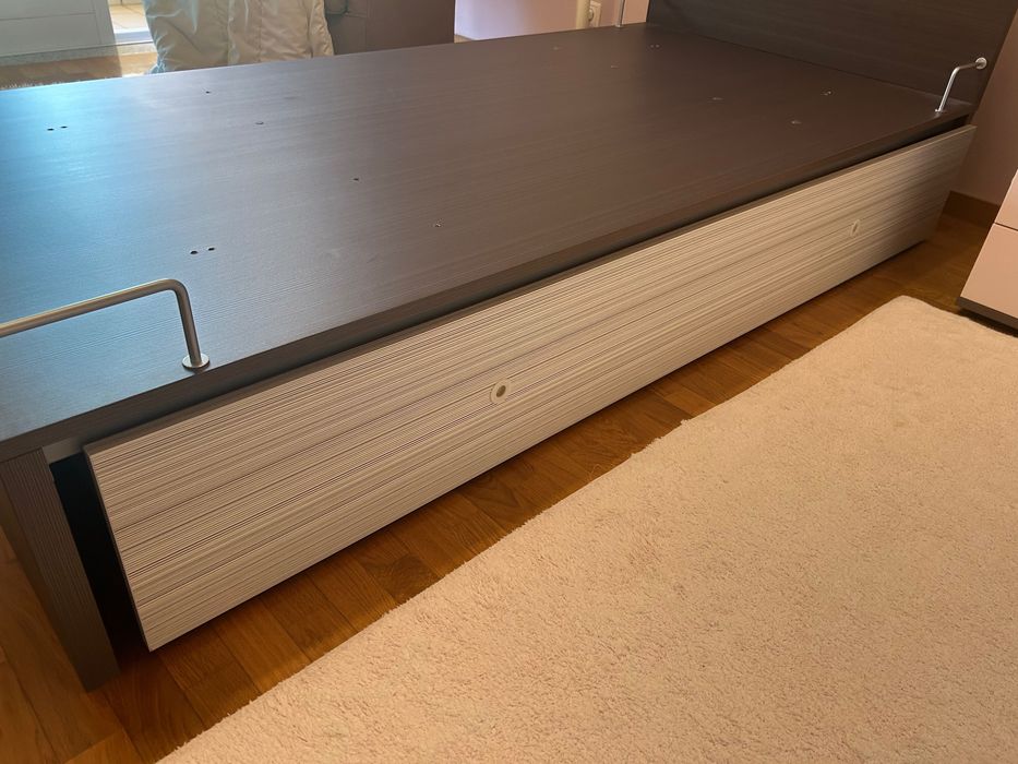 Cama de solteiro com cama extra + colchão