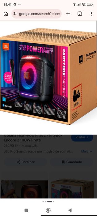 Vendo coluna  com microfone JBL nova em caixa