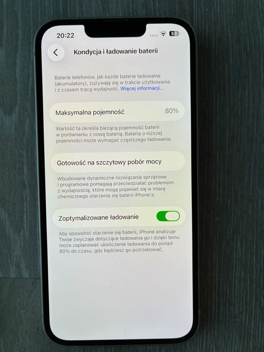 iPhone 14 128 GB/ bardzo dobry stan / Pudełko + kabel