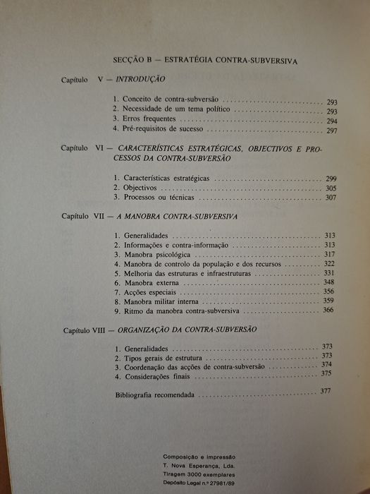 Elementos de Estratégia, Apontamentos para um Curso