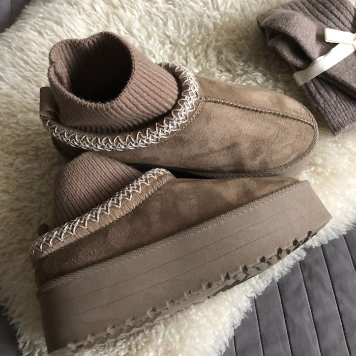 Śniegowce na platformie w stylu UGG 37