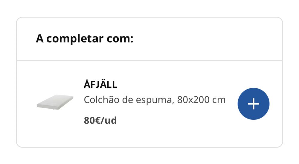 Cama Hemnes 160x200 ikea com 2 colchões