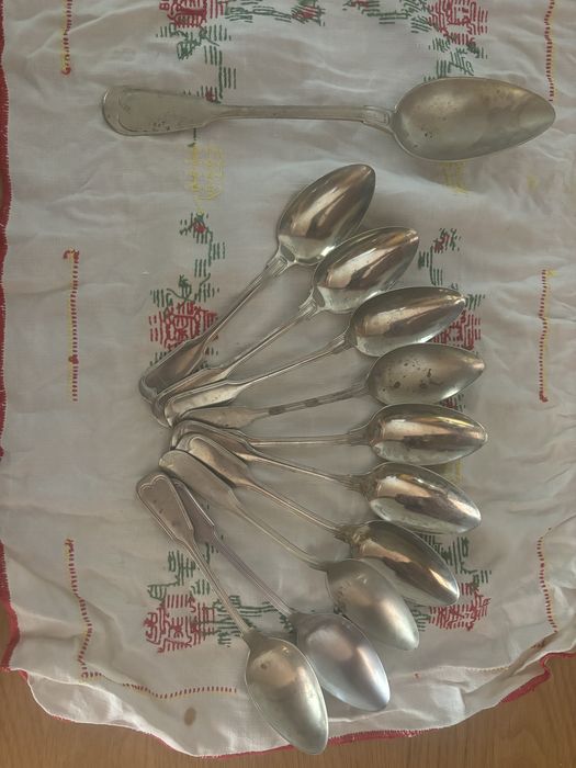 Conjunto colheres inox antigas