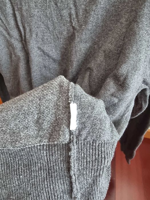 Camisola cinzenta Giovanni Galli Cotton Cashmere, tamanho 56
