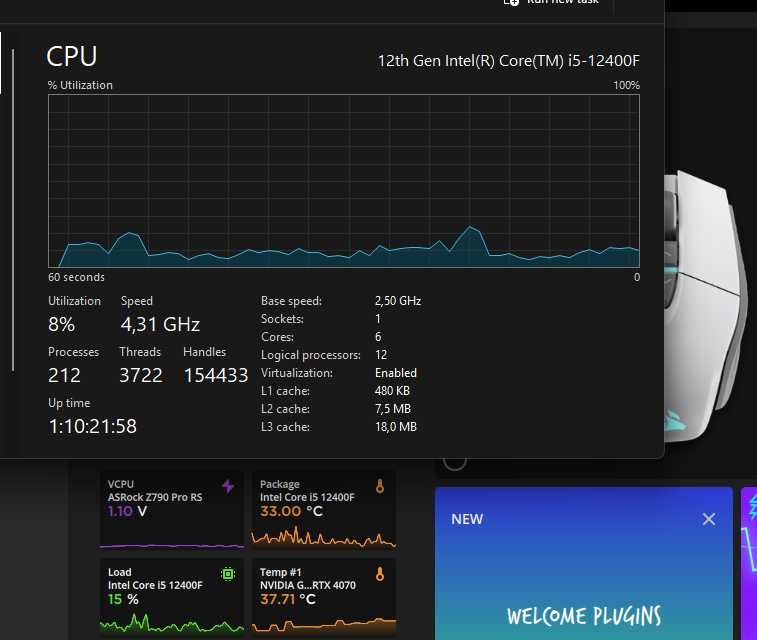 procesor intel i5-12400f box