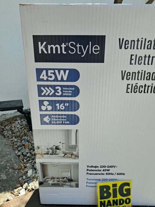 ventilador elétrico de pé 45v 16 polegadas novo