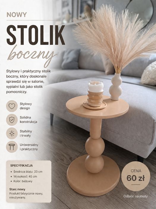Stolik boczny kawowy