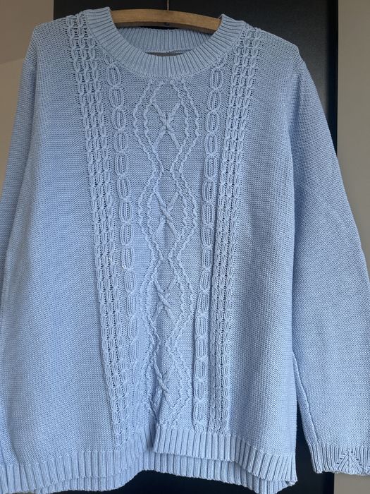 Papaya bawelniany błękitny  sweter rozm. L-Xl