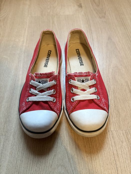 Converse All Star Damskie Czerwone Trampki Slip-On /w bardzo dobrym stanie