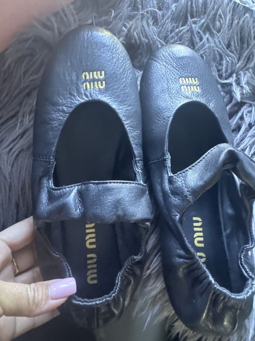 Balerinki miu miu czarne 37 nowe