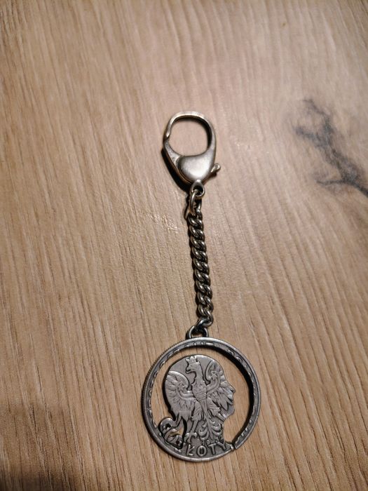 Brelok srebro 10 złotych  vintage 925