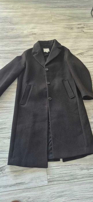 Płaszcz damski czarny H&M r. S (wg mnie L)