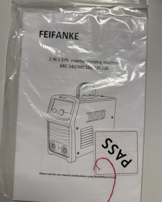 Зварювальний апарат FEIFANKE ARC160 240 В IGBT інверторний