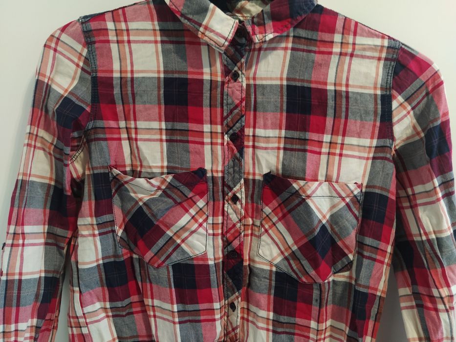 Koszula krata święta Stradivarius S