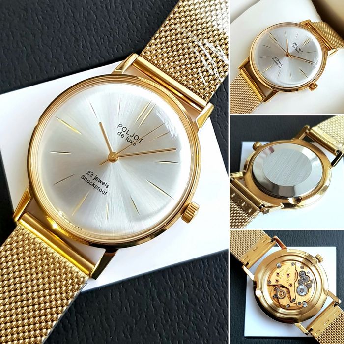 Годинник Політ Poljot de luxe Shockproof  23 rubin jewels Cal. 2209 SU