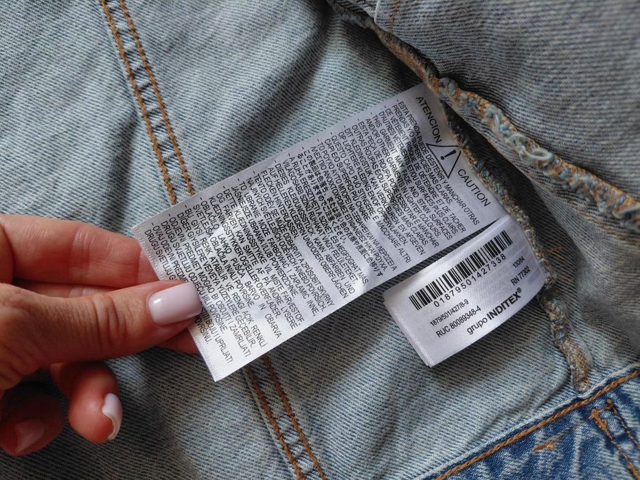 Джинсова куртка дівчинка 6 7 8 9 років 120 130 джинсівка zara