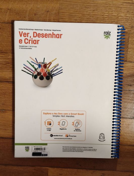 Manual Educação Visual 7.º/8.º/9.º Anos – Ver, Desenhar e Criar (Raiz Editora)