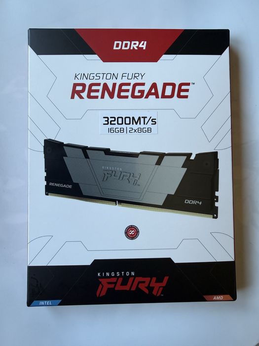 Ram DDR4 kingston Fury Renegade 16Gb a 3200MHz NOVAS.