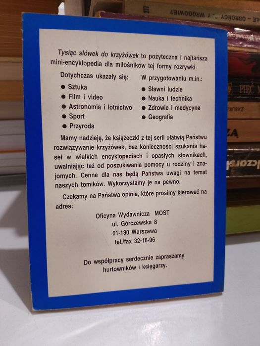 1000 słówek do krzyżówek Ludzie i charaktery