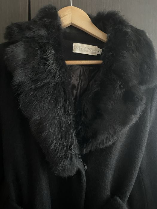 Чорне пальто  евро зима