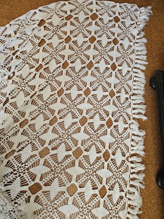 Colcha de cama de casal em croché