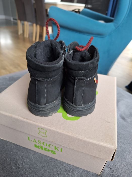 Lasocki buty lekko ocieplane trzewiki 28 czarne