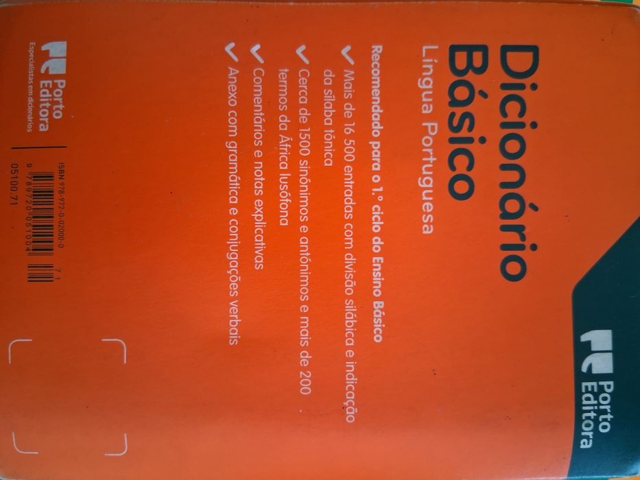 Dicionário básico para o 1. Ciclo