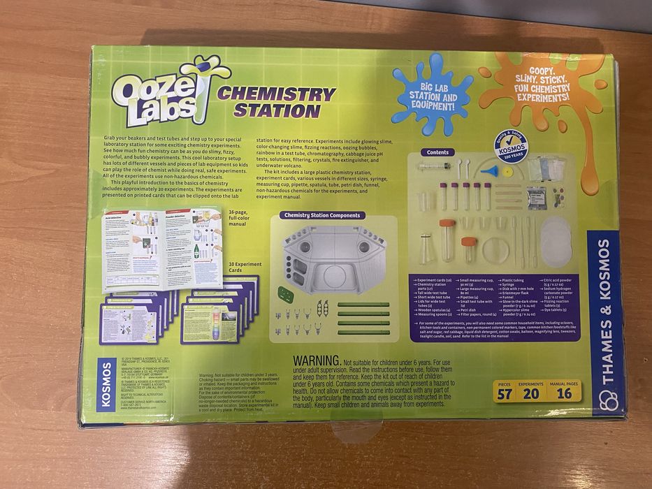 Великий хімічний набір Ooze Labs Chemistry Station (Thames & Kosmos) — 20 експериментів