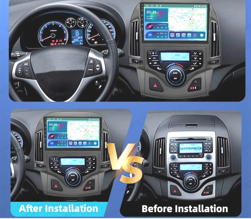 RÁDIO GPS ANDROID 13 HYUNDAI I30 07-11