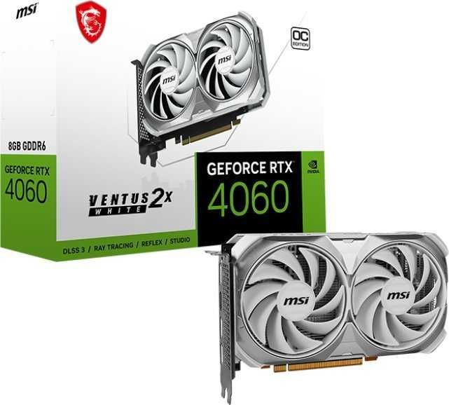 MSI GeForce RTX 4060 Ventus 2X White GWARANCJA 1,5 ROKU