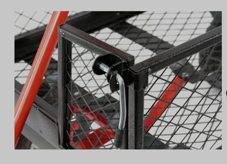 Wózek ogrodowy 400kg uchwyt hak + wkład materiałowy