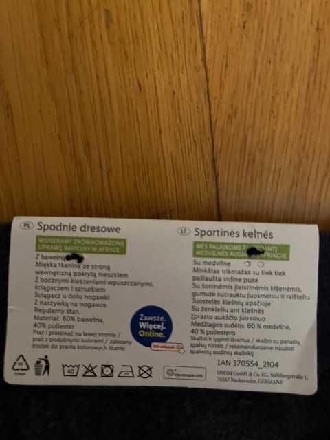 spodnie dresowe roz xs 32/34