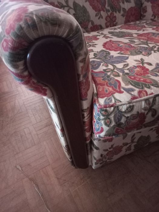 Conjunto de 2 poltronas em tecido de fantasia