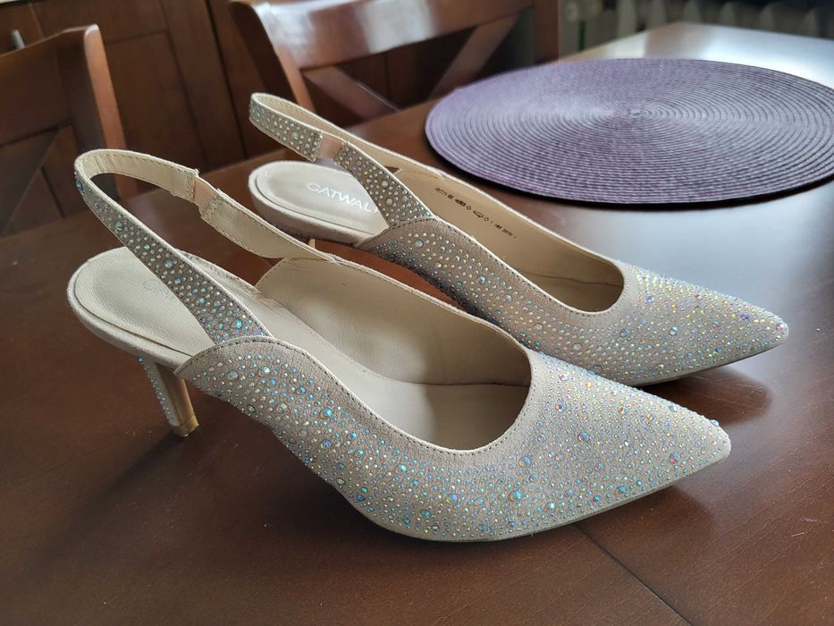 Buty Catwalk wieczorowe ślubne 40
