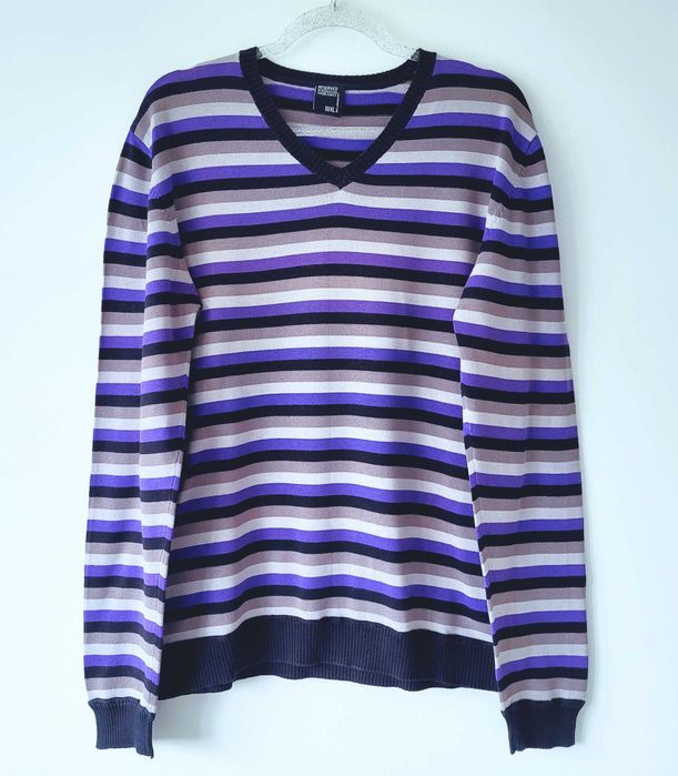 Sweter w serek, w paski Reserved 42