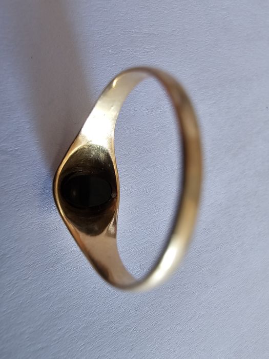 Anel ouro 19,2k com pedra