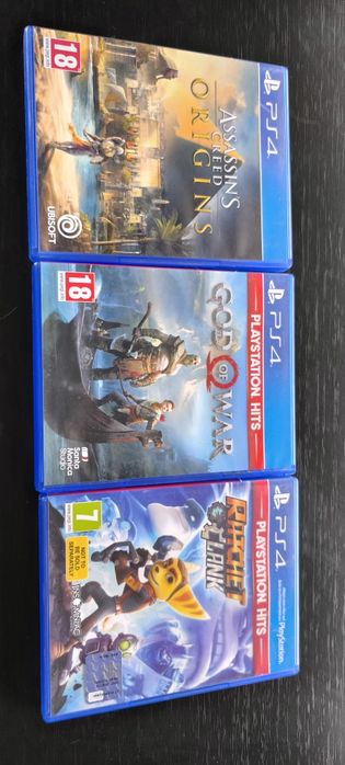 God of war/Assassin's Creed origins/Ratchet and clank PlayStation 4