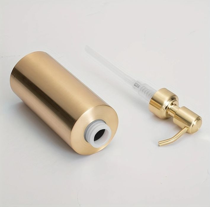 Дозатор для жидкого мыла цвет матовое зотоло 260мл.