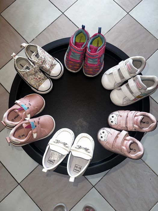 Лот обуви на девочку 21р Adidas,Skechers,Converse