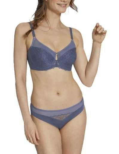 Triumph biustonosz modelujący niebieski Florale MINIMIZER W01 r. 75D