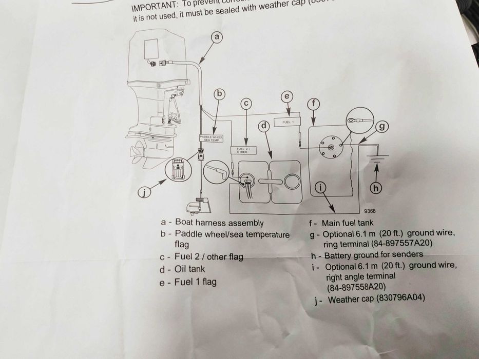 Wiązka elektryczna do silnika Mercury 84 859**743*T03