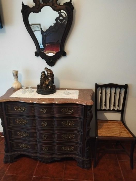 Mobília de quarto de casal completa em estilo de D. José I