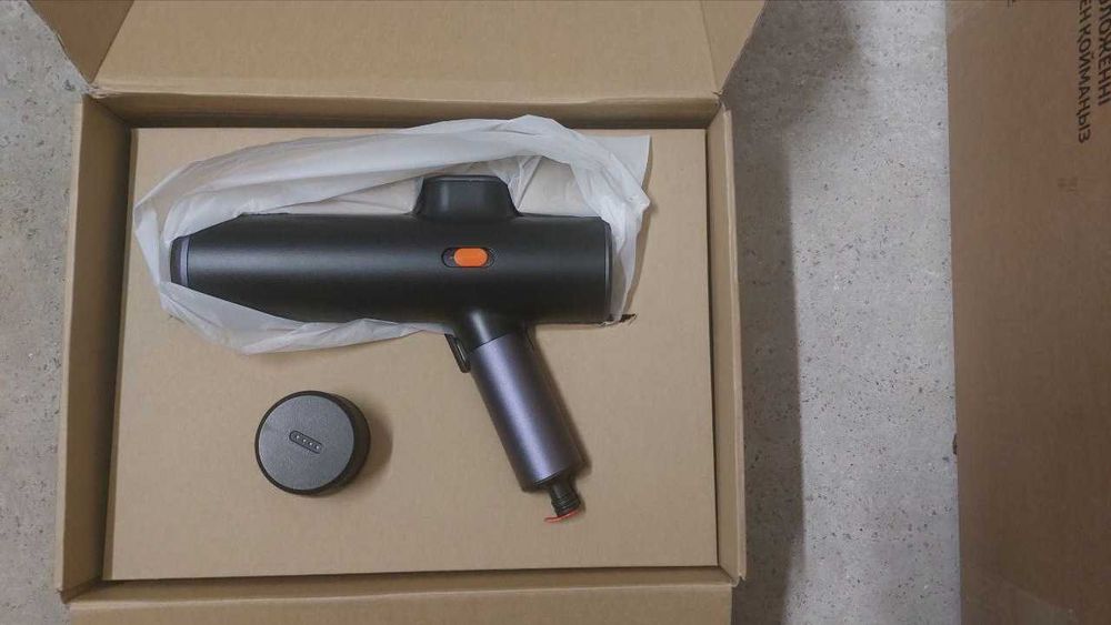 Портативна мінімийка акумуляторна BASEUS Dual Power Portable Electric Car Wash Spray Nozzle 0.7MPa, 30min з набором