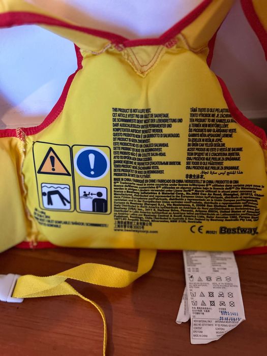 Colete Salva Vidas Fisher Price Infantil Proteção Fator 50