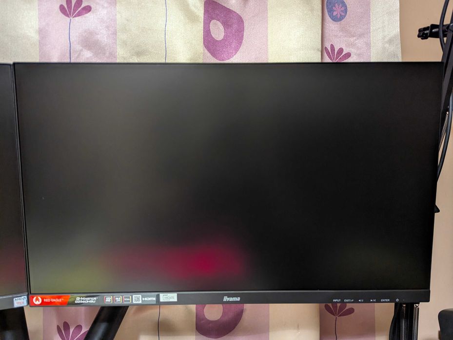 dwa monitory iiyama G-Master 24,5" 1080p - 165Hz + 75Hz - komplet