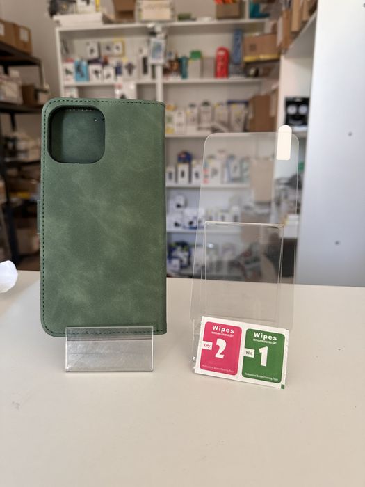 Etui otwierane do boku + SZKŁO hartowane do iphone 13 pro max