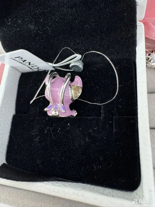 Conta  Anjo Lilo& Stitch  Disney prata