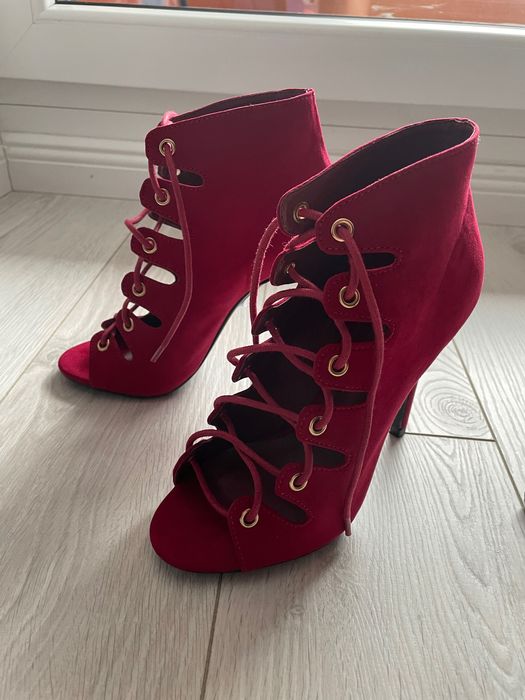 Topshop- nowe czerwone szpilki - rozmiar 36
